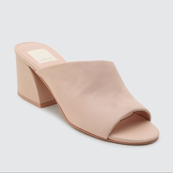 Dolce Vita Juels Leather Light Blush Sandals - Picture 4 of 6